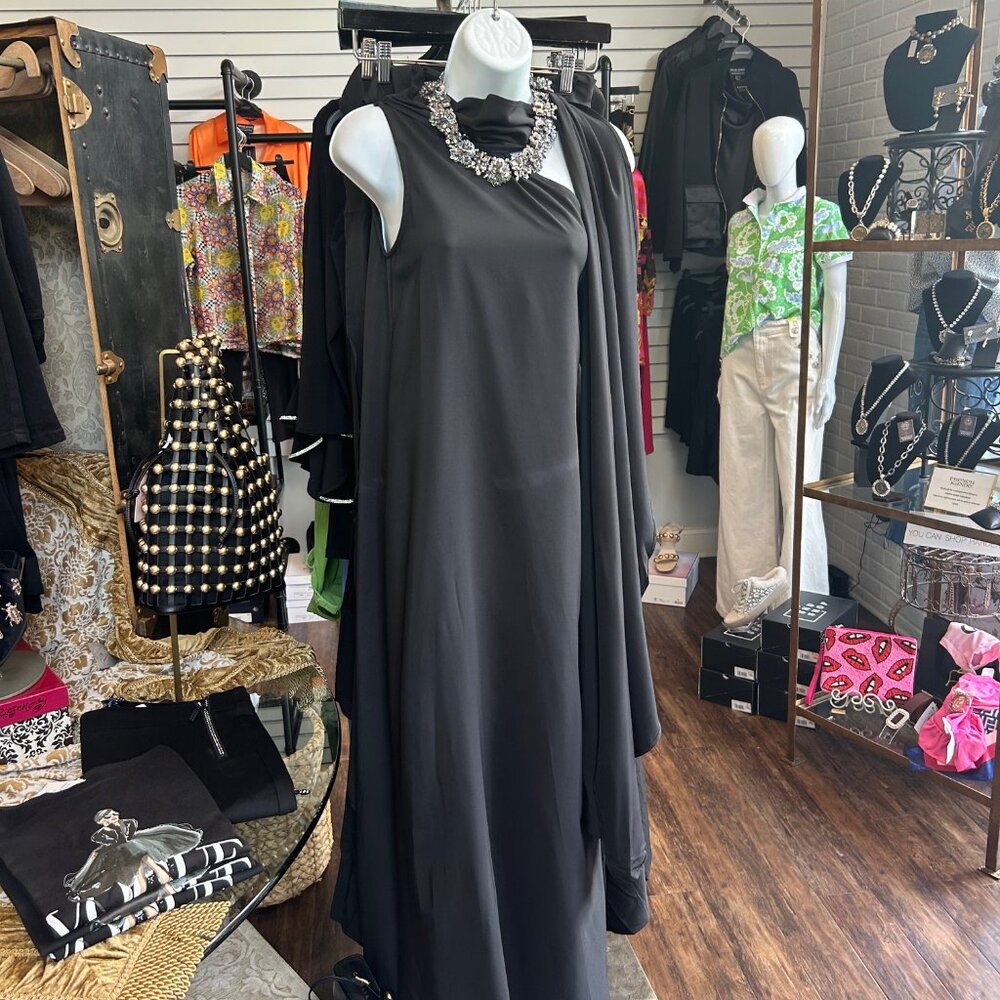 BLK88 Black One Shoulder Dress